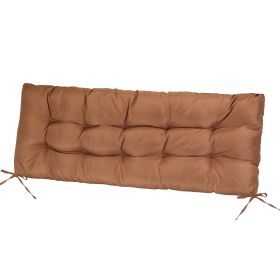 1Pc Bench Seat Cushion For Indoor Outdoor Furniture Water-Resistant Or Non-Water-Resistant Options 8CM Or 10CM 51.18 X 19.68IN For Garden Patio B (Option: Waterproof 8CM Coffee)