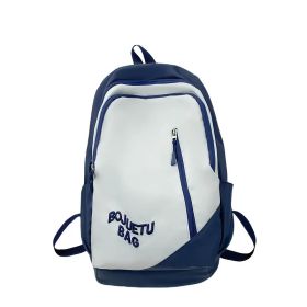 Backpack Fresh And Sweet Backpack New Casual Men's And Women's School Bags (Color: Blue)