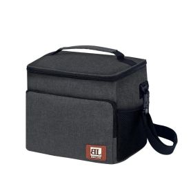 Leak-proof Insulated Lunch Bag With Adjustable Straps For Work, Office, Picnic, And Beach (Option: Gray)