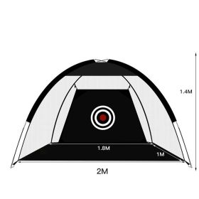 Golf Practice Net Tent Golf Hitting Cage Garden Grassland Practice Tent Golf Training Equipment Mesh Outdoor (Option: Two meters with bag)